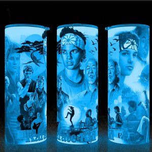 Glow in the Dark The Karate Kid 80s Movie Mr.Miyagi and Daniel  Cup Mug Tumbler